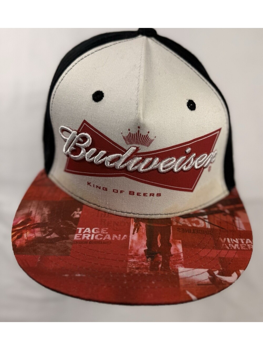 Budweiser Snapback Graphic Bill Ballcap Hat Beer